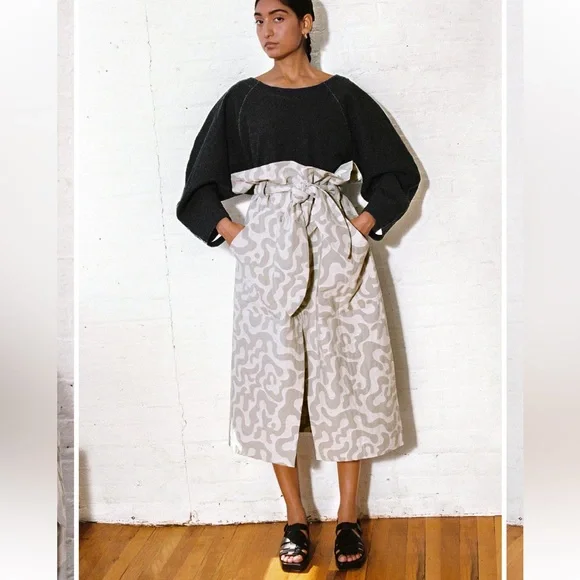 Mara Hoffman Kayleen Grey Paperbag Skirt - Picture 4 of 7